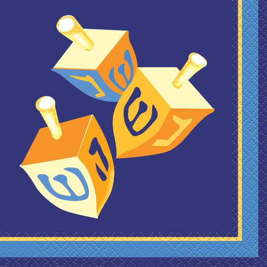 Happy Hanukkah Cocktail Napkins Hanukkah Party Supplies